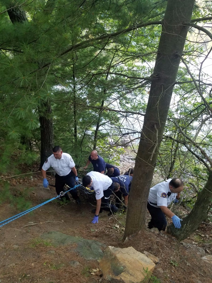 Woman Rescued From The Bottom Of A Lynn Woods Ravine Itemlive 6677