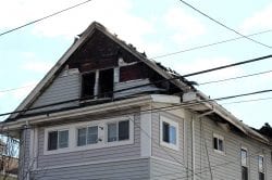 Revere, Ma. 2-5-18. This house at 81 Central Ave. in Revere was damaged by fire.
