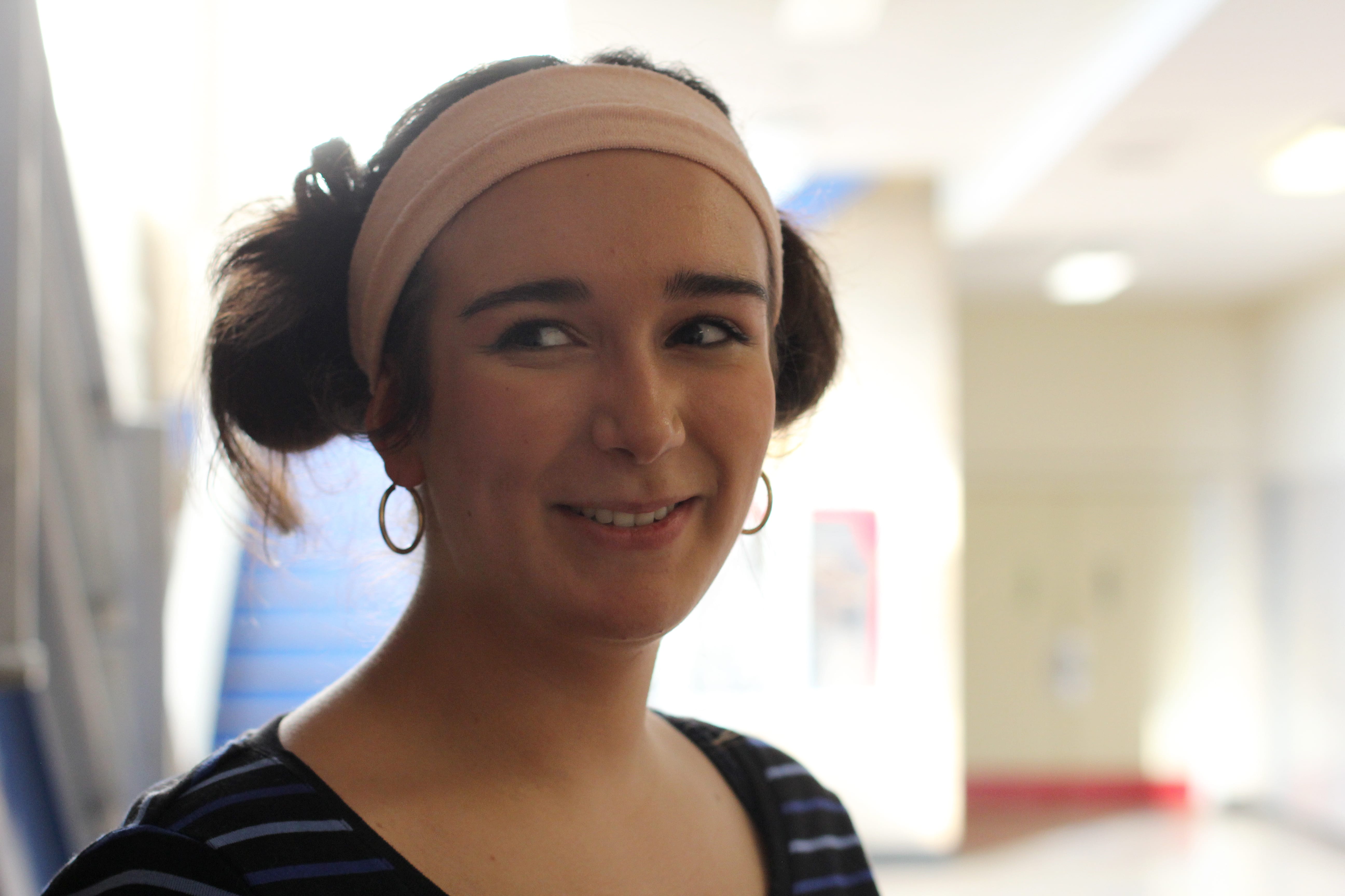 Saugus, Ma. 2-8-18. Erika Walker is the winner of Saugus High School's 7th annual Poetry Out Loud Competition.