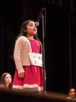 She may have come in fourth but third-grader Sara Granados of Revere was the crowd favorite at the 33rd Annual Daily Item Regional Spelling Bee.