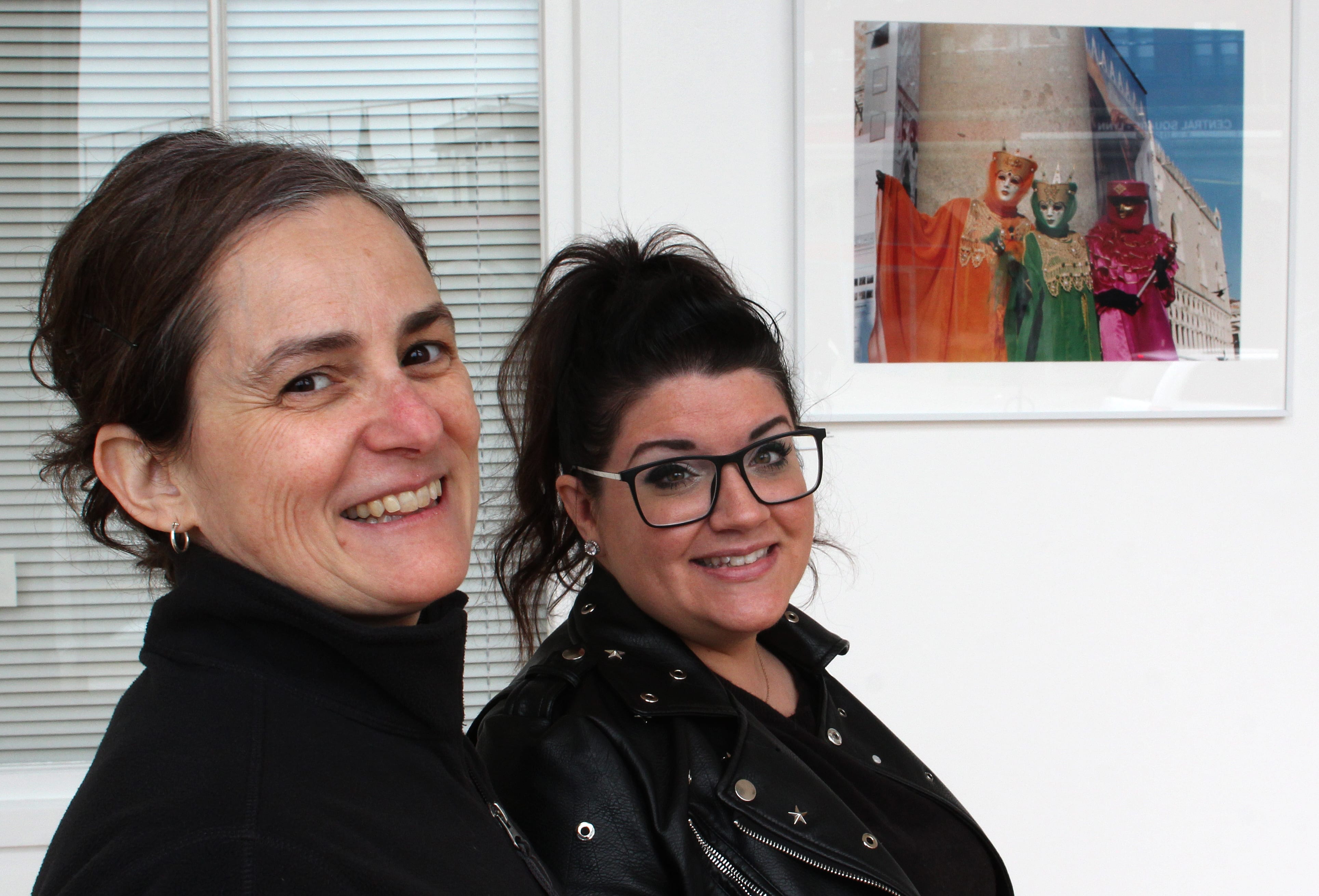 Lynn, Ma. 4-10-18. Carla Scheri, left, and Carolyn Cole from the Lynn Cultural District team are spearheading the local ArtWeek events April 27 through May 6.