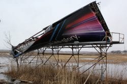 Revere, Ma. 3-22-18. One of the three billboards in bad shape on North Shore Road.
