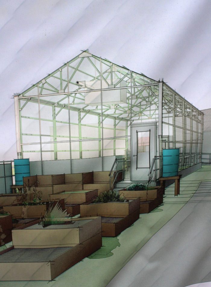 Once completed, North Shore Community College's greenhouse will support