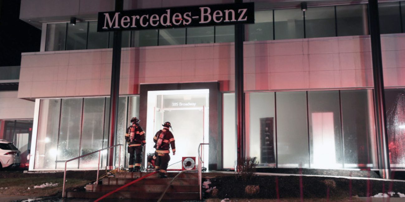 Car catches fire inside Lynnfield Mercedes-Benz dealership ...