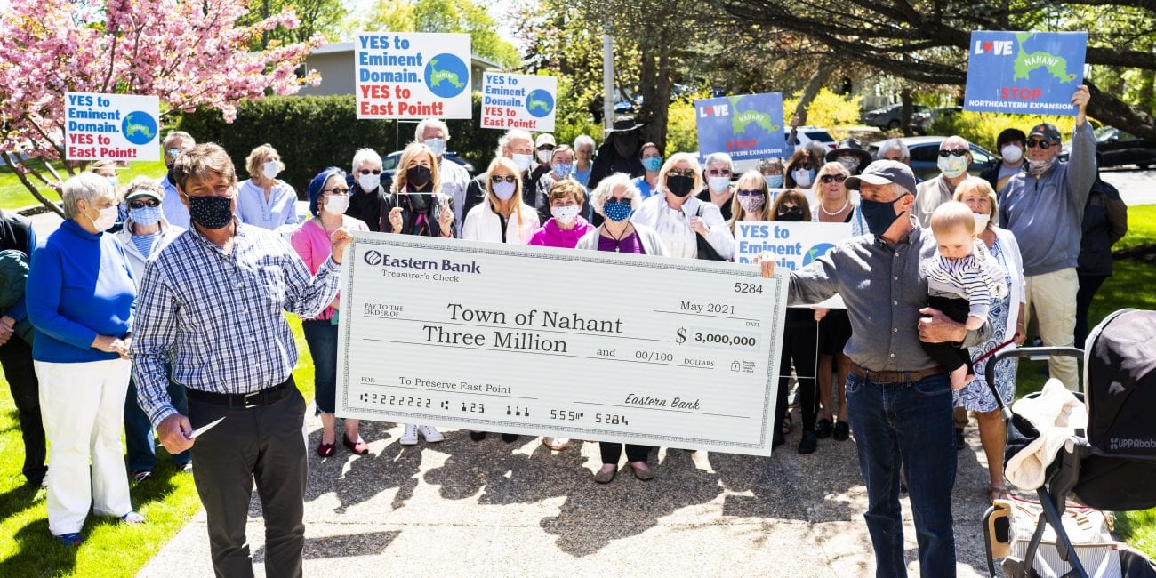 Nahant receives 3 million check for eminent domain ahead of Town