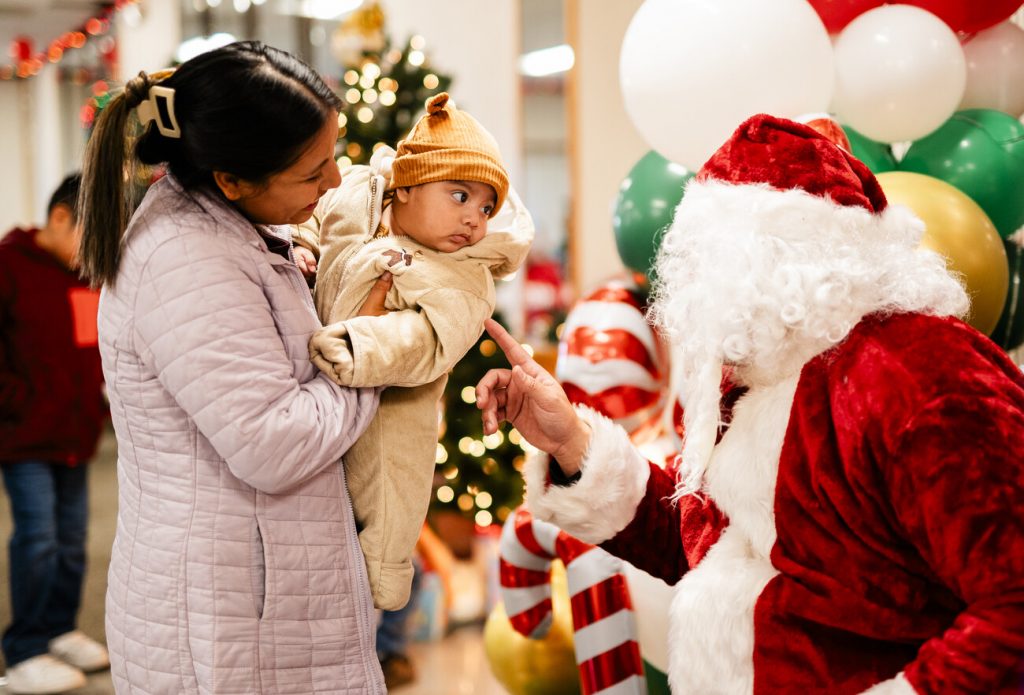 Babies celebrate first Christmas at Lynn Women's Health party