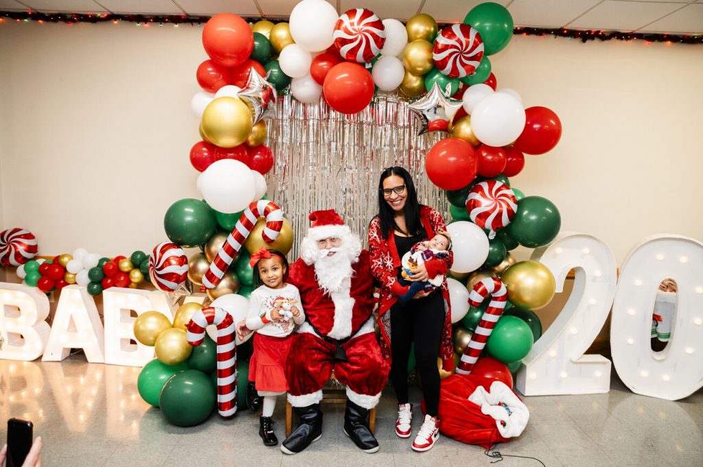 Babies celebrate first Christmas at Lynn Women's Health party