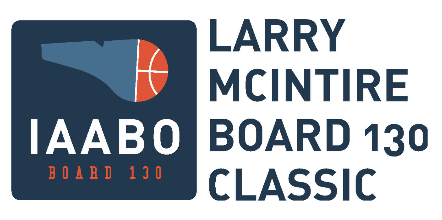 Larry McIntire IAABO Board 130 Classic set for February 1819 at