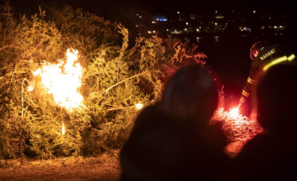 Christmas trees light up Nahant skies Itemlive