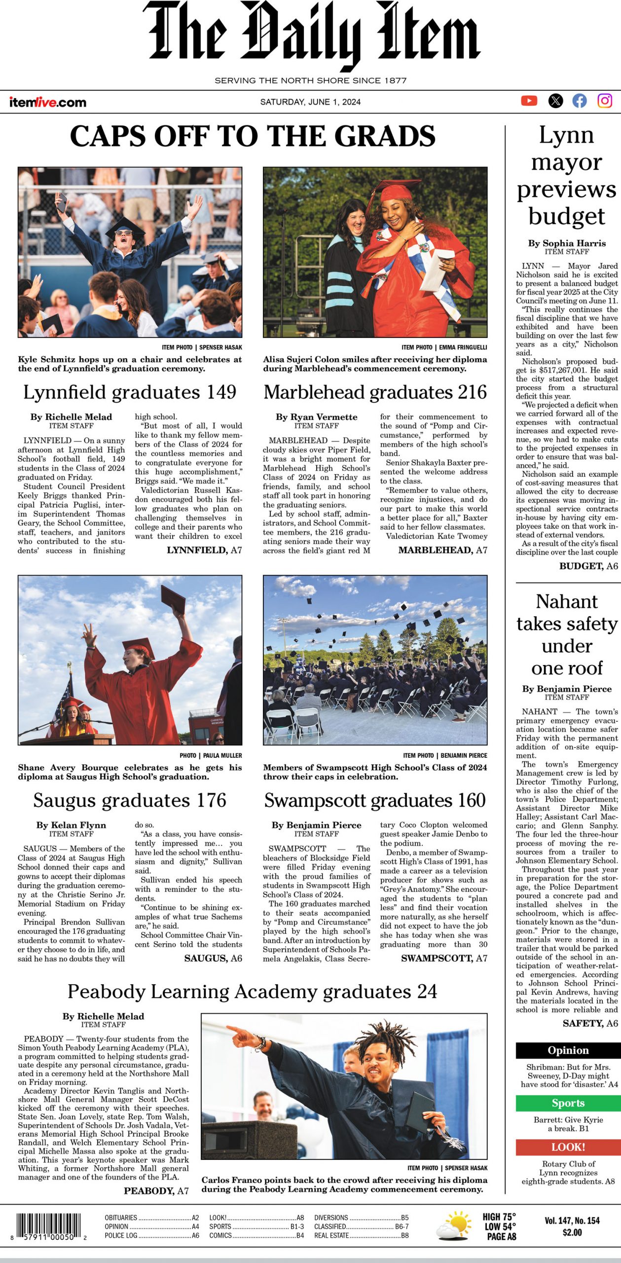 Today's Page 1: 6-1-24 - Itemlive