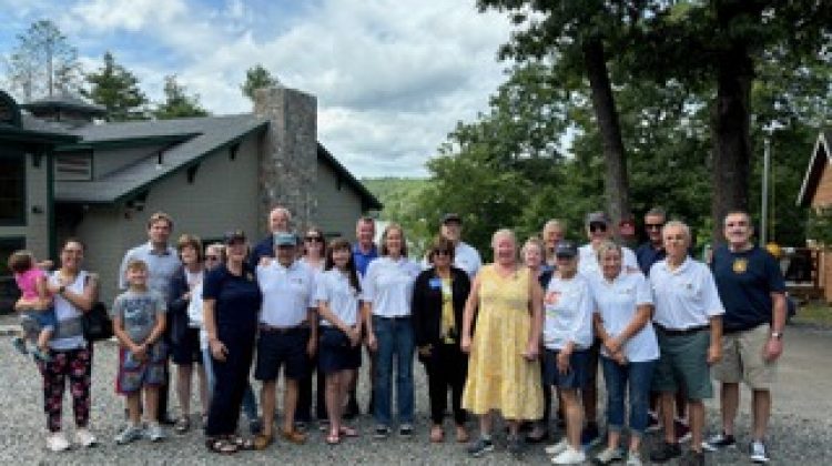 Lynn Rotarians join Camp Rotary campers for lunch