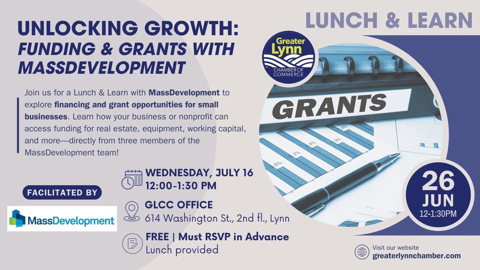 Lunch & Learn – Unlocking Growth: Funding & Grants with MassDevelopment