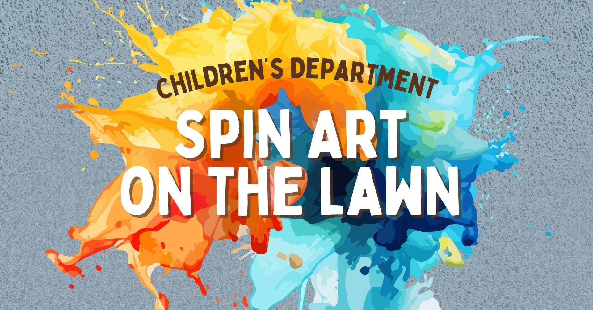 Children’s Spin Art on the Lawn