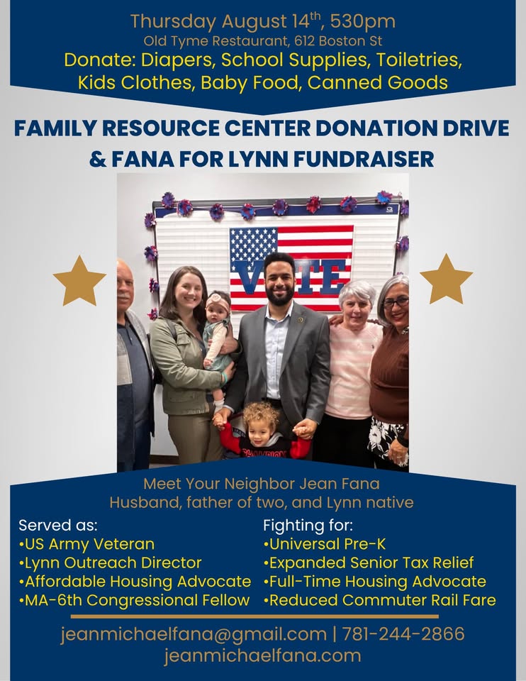 Family Resource Center Donation Drive and Fana for Lynn Fundraiser