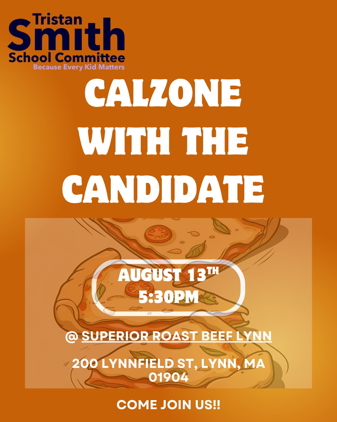 Calzone with the Candidate