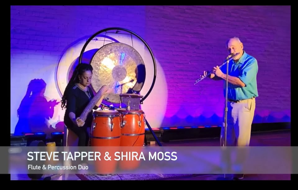 Steve Tapper and Shira Moss – Flute and Percussion Duo at Walnut Street Cafe