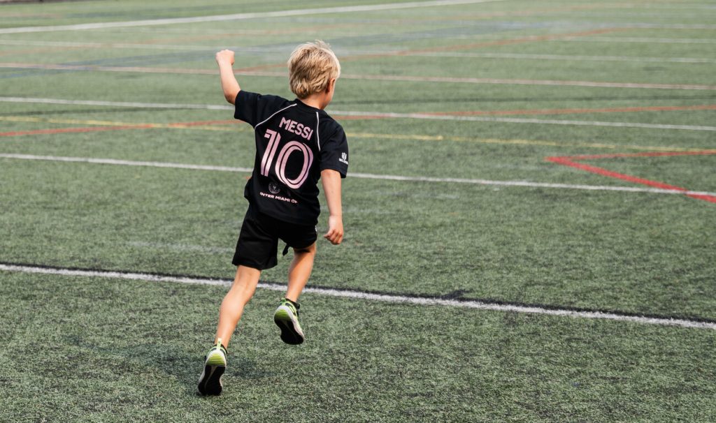 Parker Beal celebrates his goal.