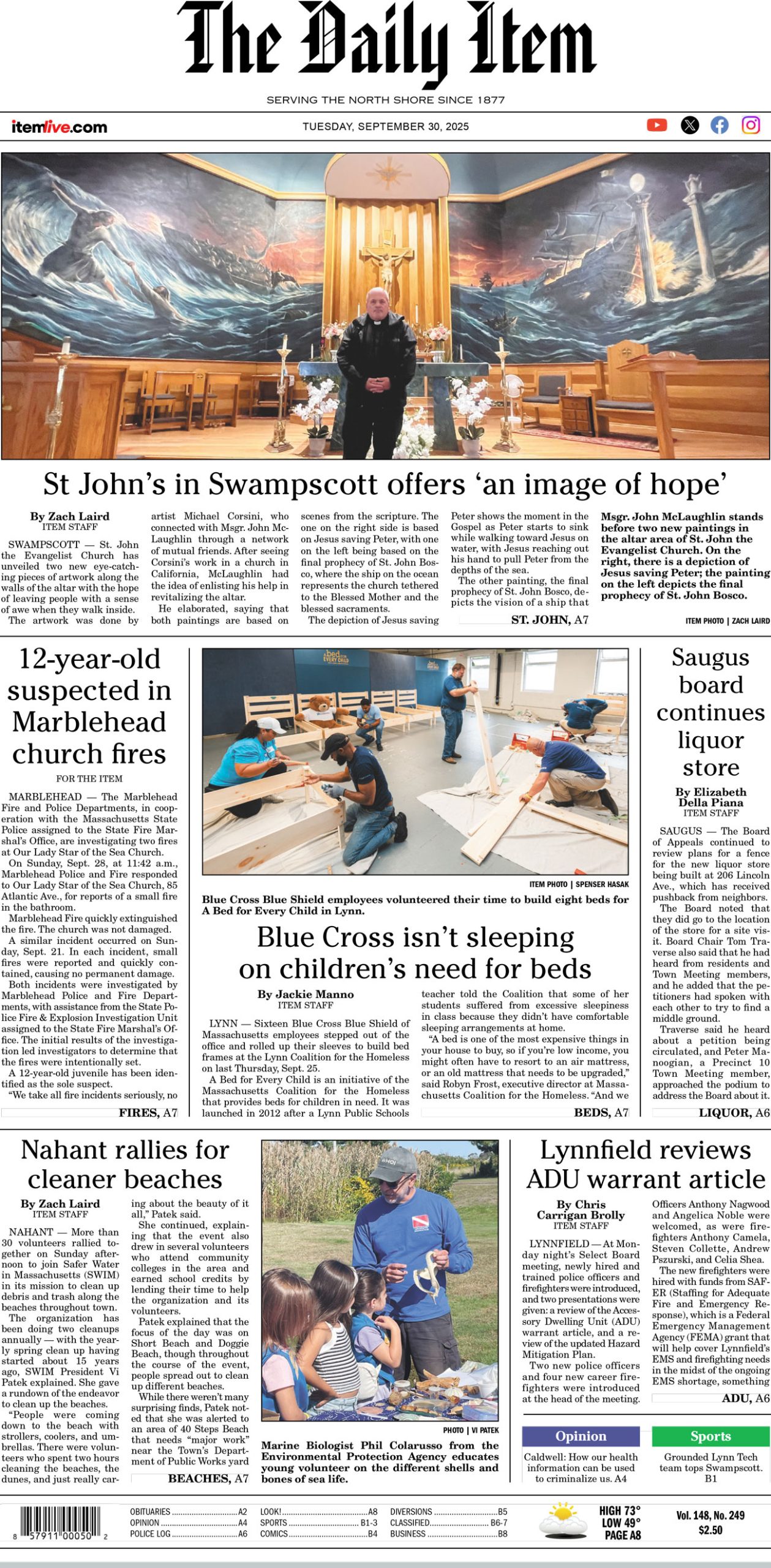 Today's Page 1: 9-30-25 - Itemlive