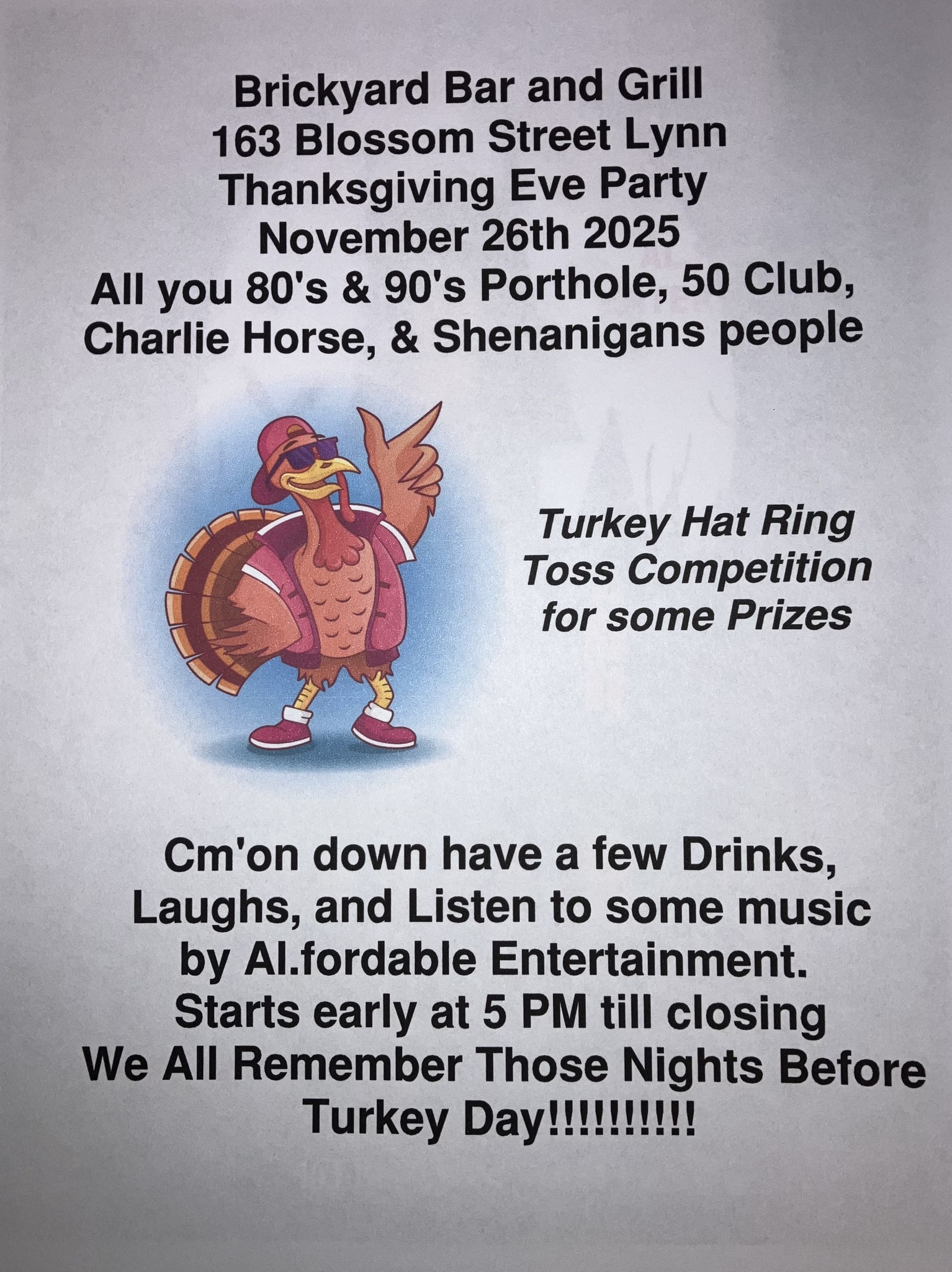 Thanksgiving Eve Party
