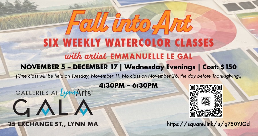 Fall Into Art – 6 Weekly Watercolor Classes