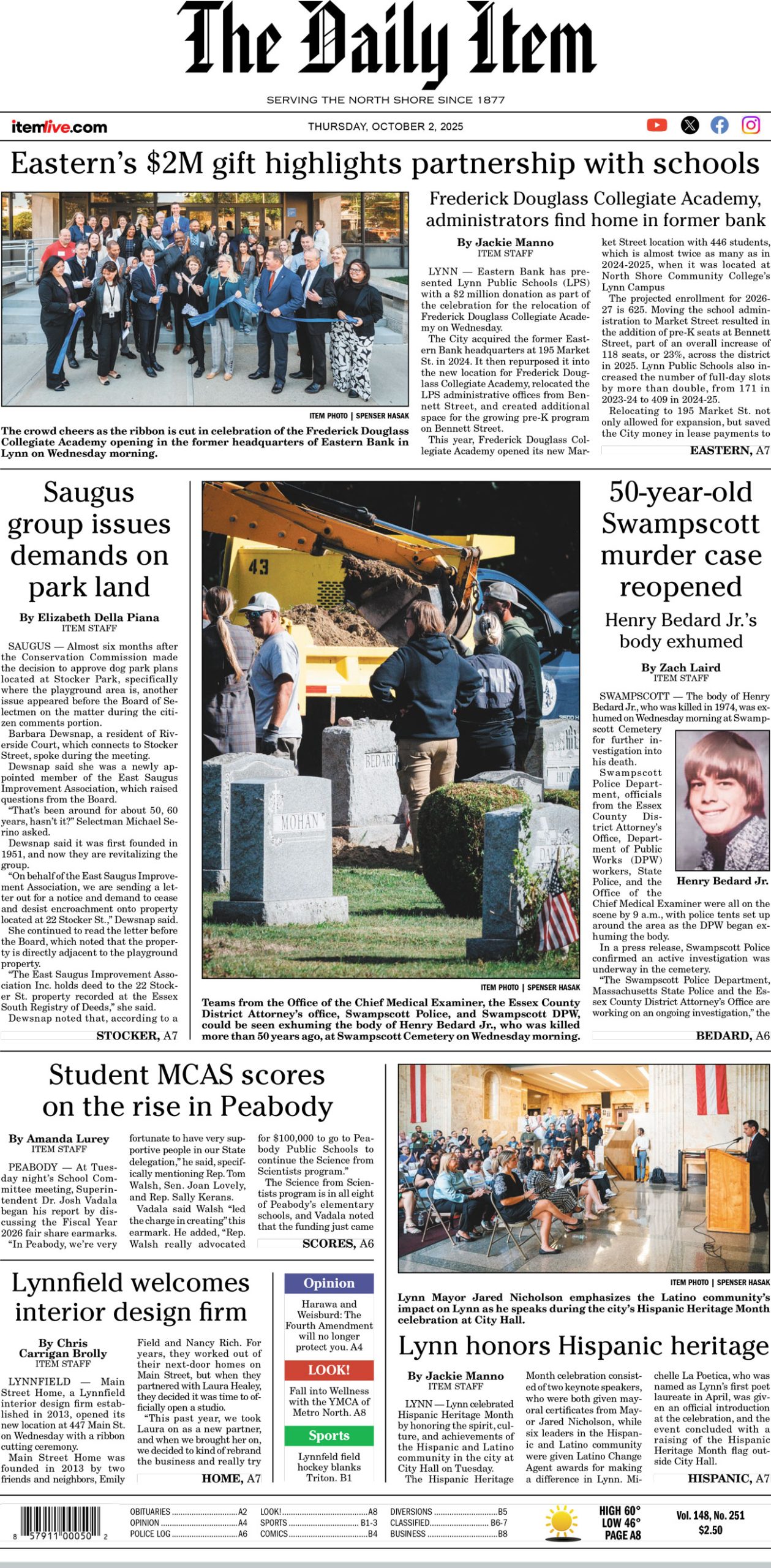 Today's Page 1: 10-2-25 - Itemlive