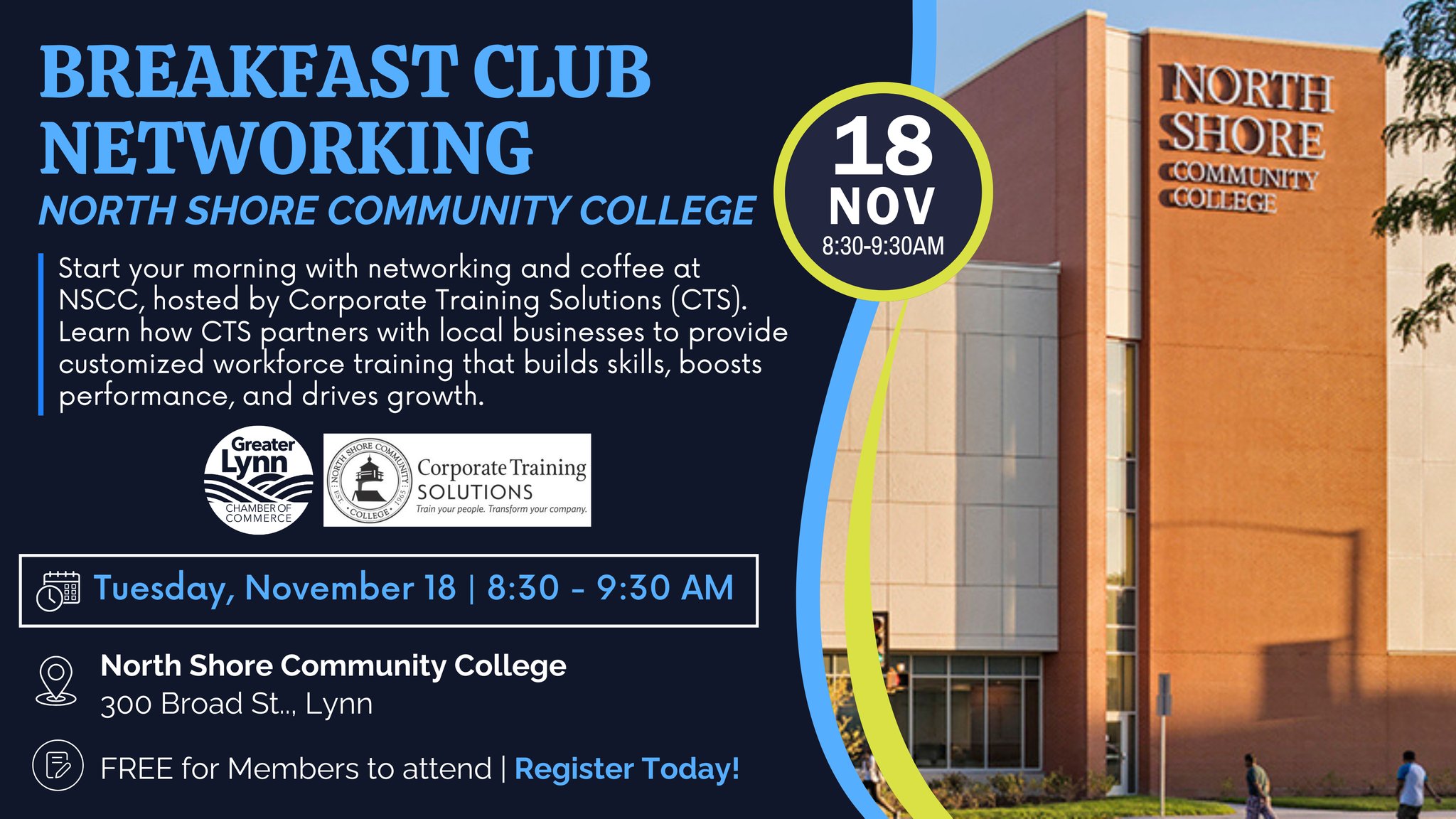 Breakfast Club at North Shore Community College