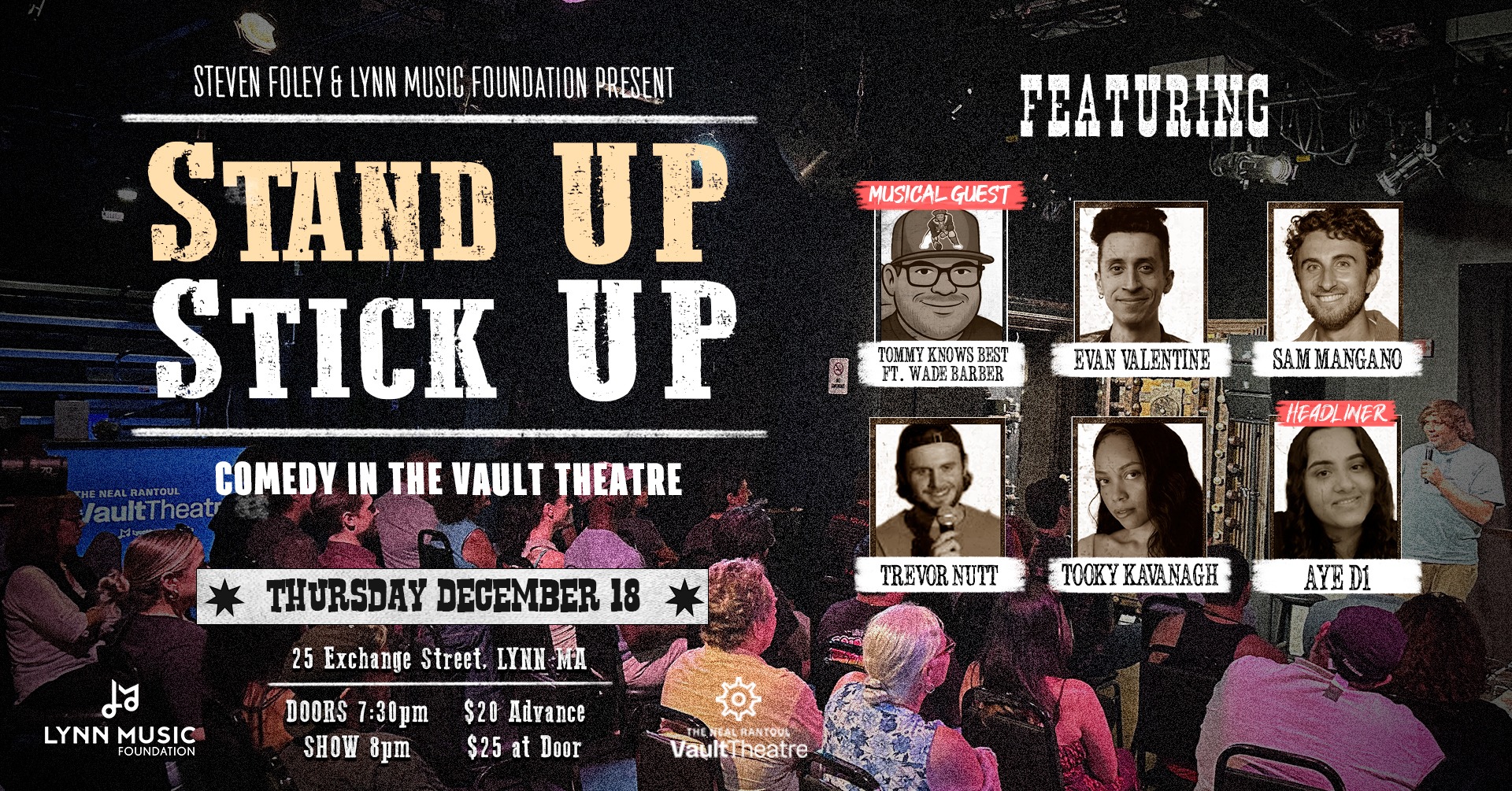 Stand Up Stick Up – Comedy @ The Vault Theatre ft. Aye D1