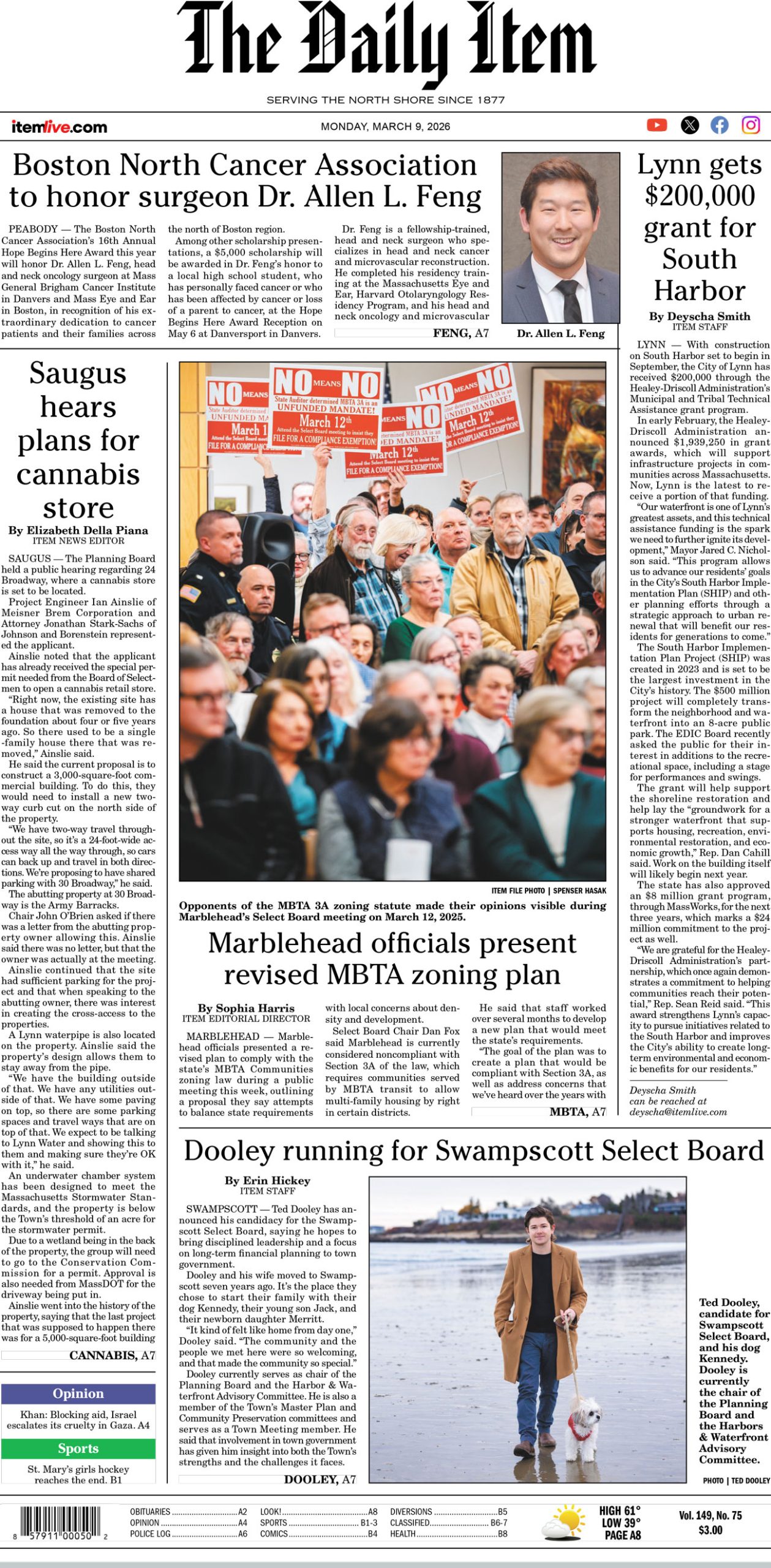 Today’s page 1: 3-9-26