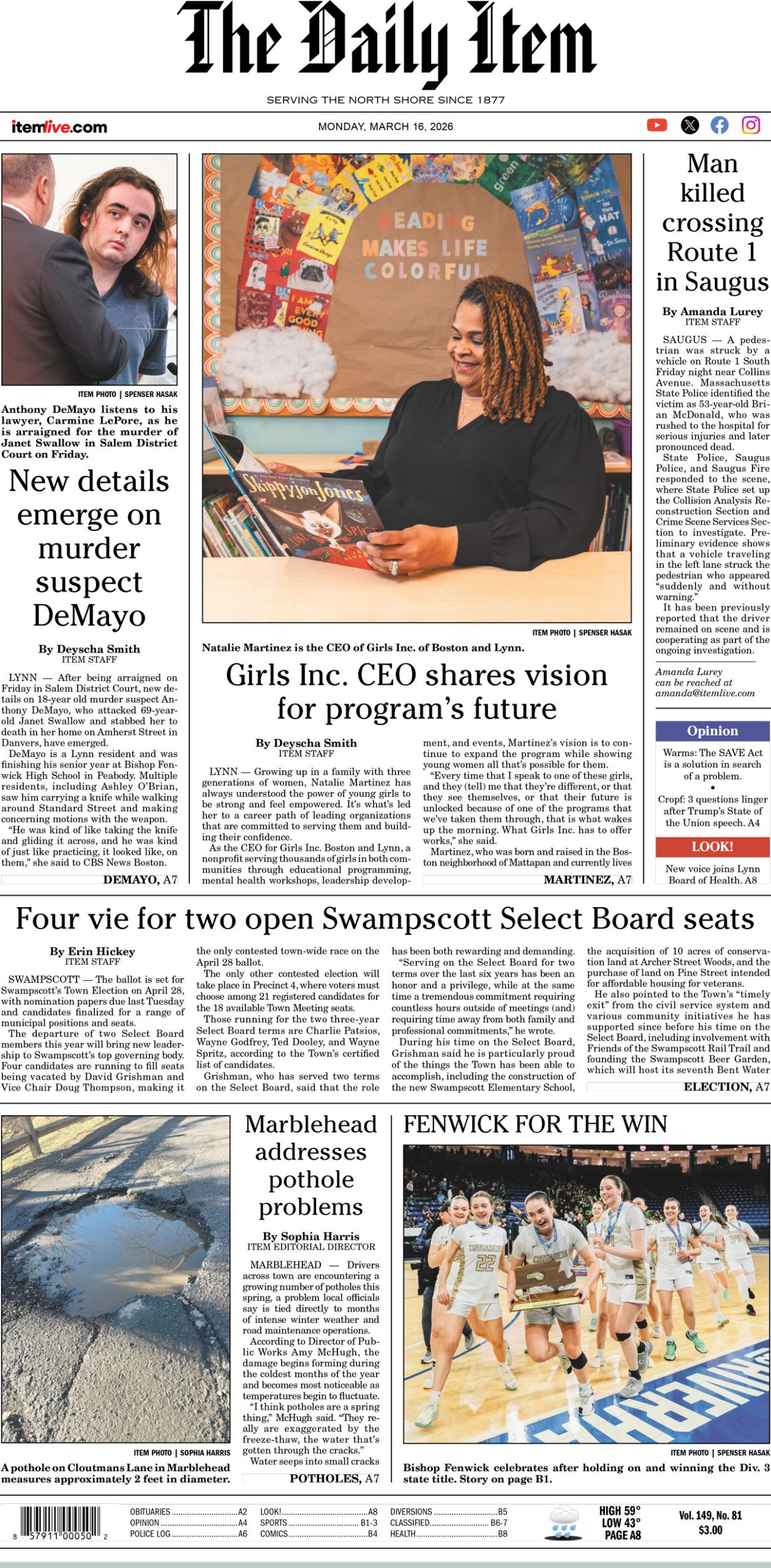 Today’s page 1: 3-16-26