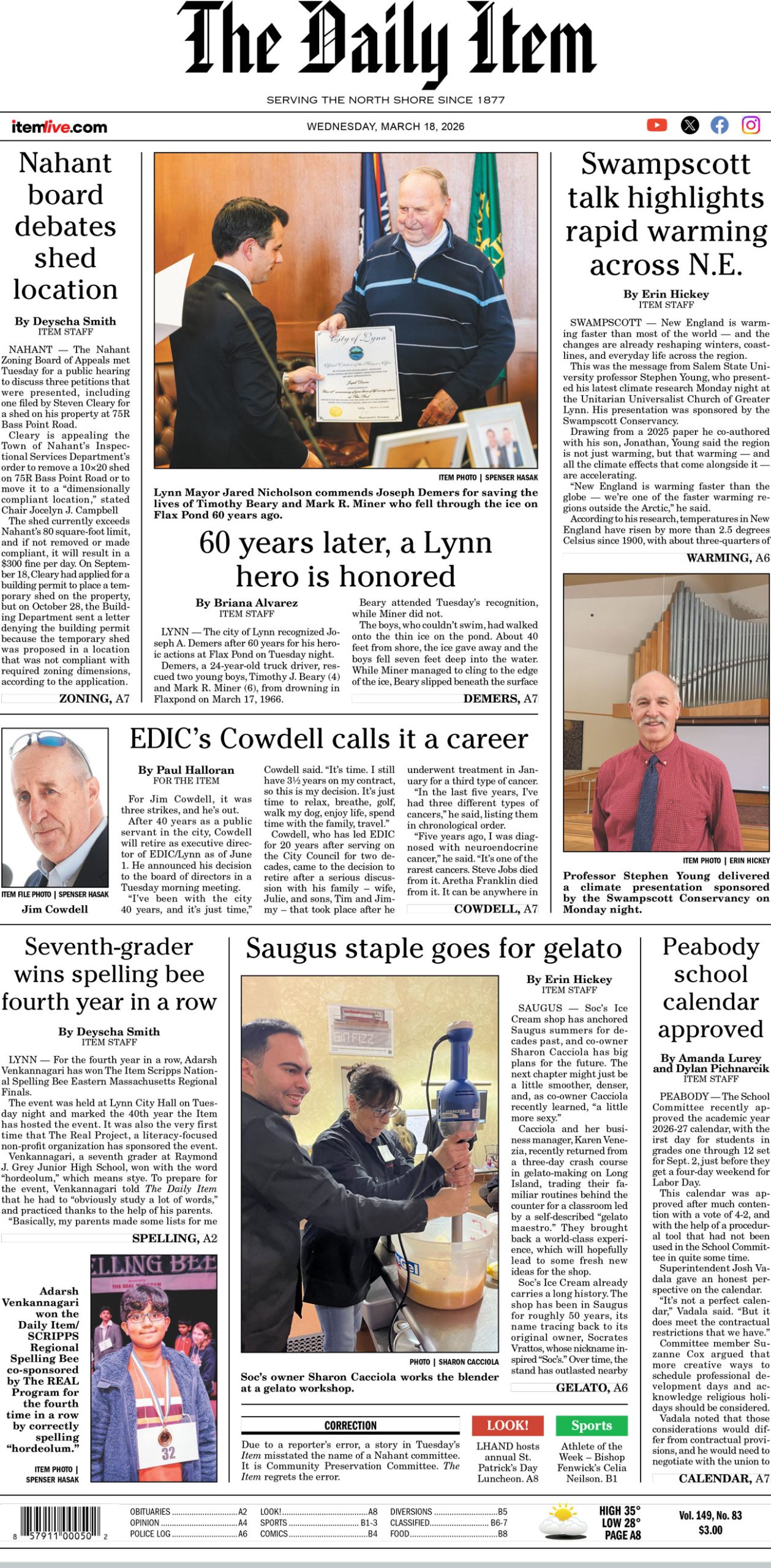 Today’s page 1: 3-18-26