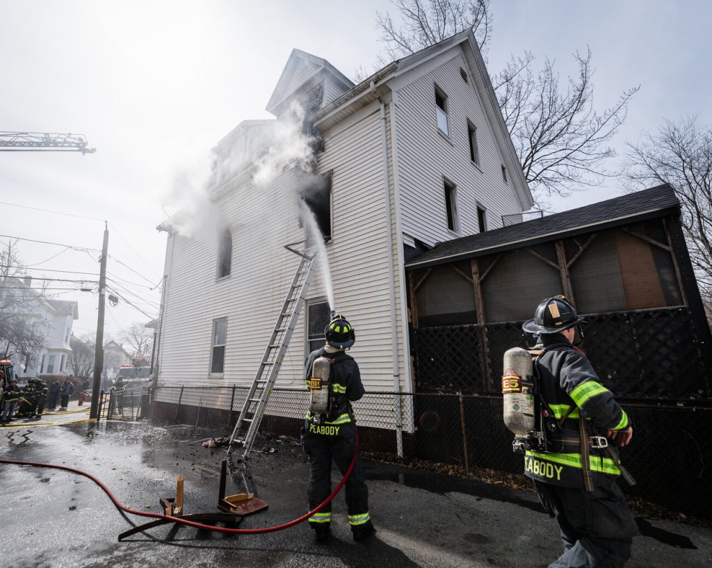 Fire scorches Linden Street home