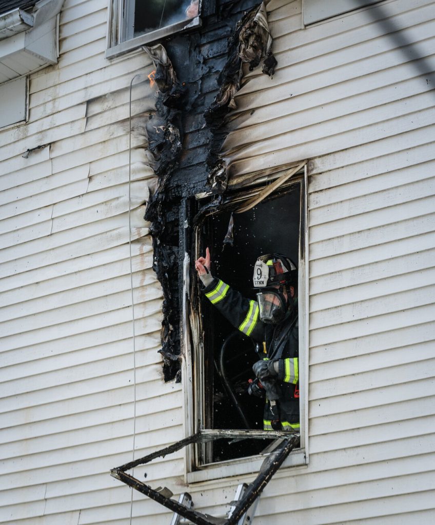 Fire scorches Linden Street home