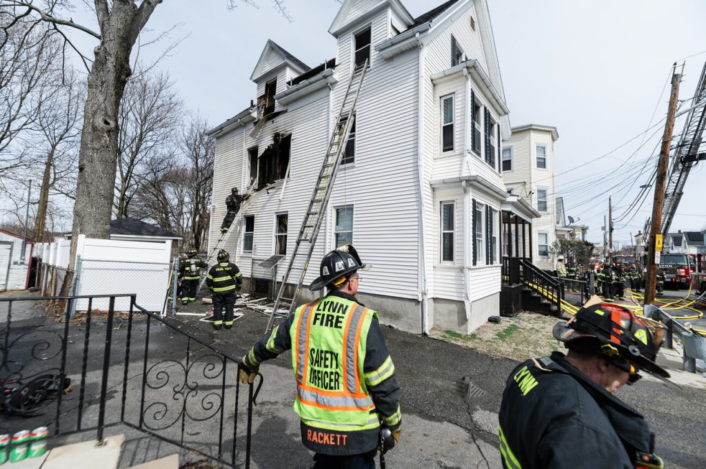 Fire scorches Linden Street home