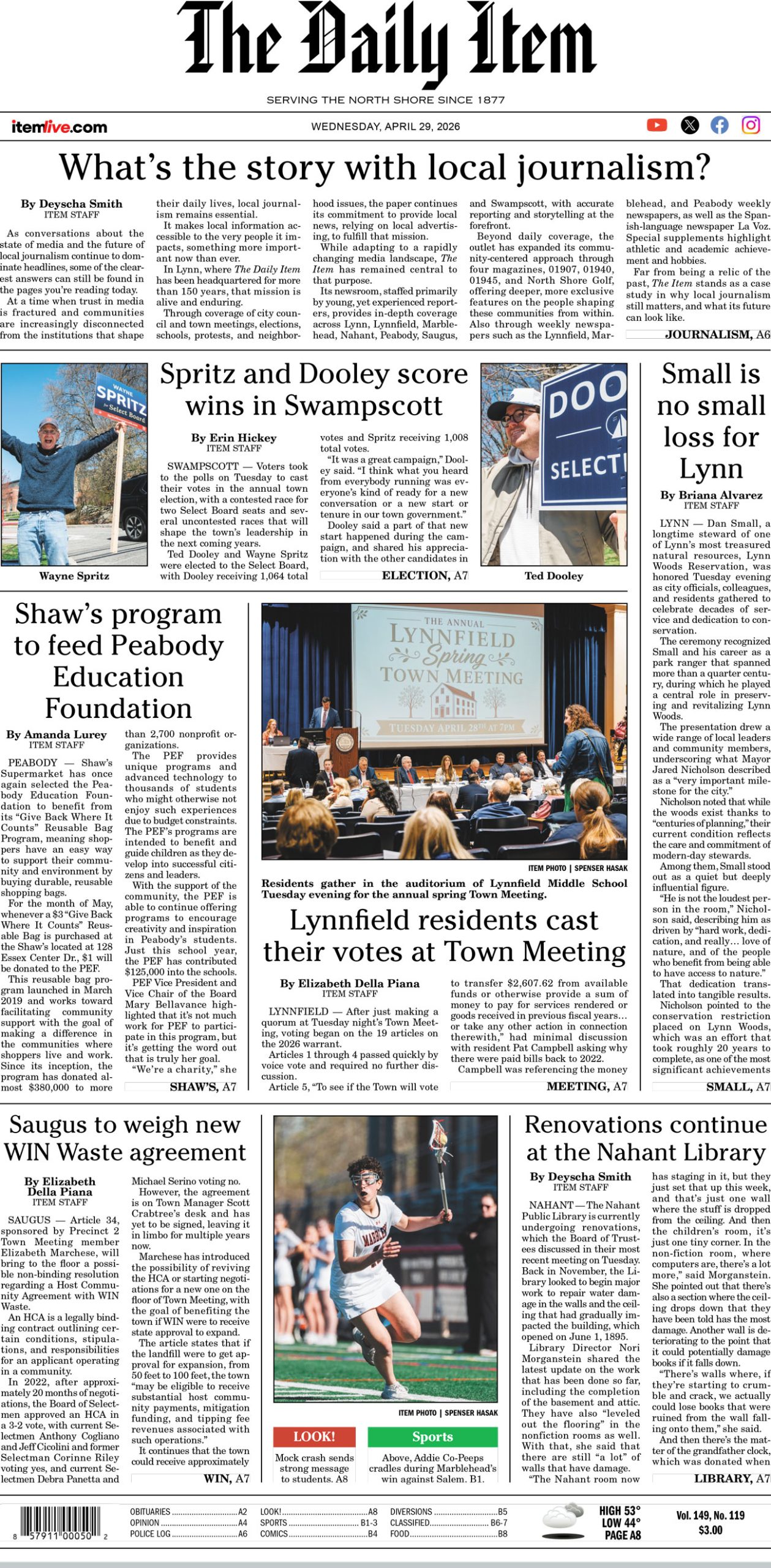 Today’s page 1: 4-29-26