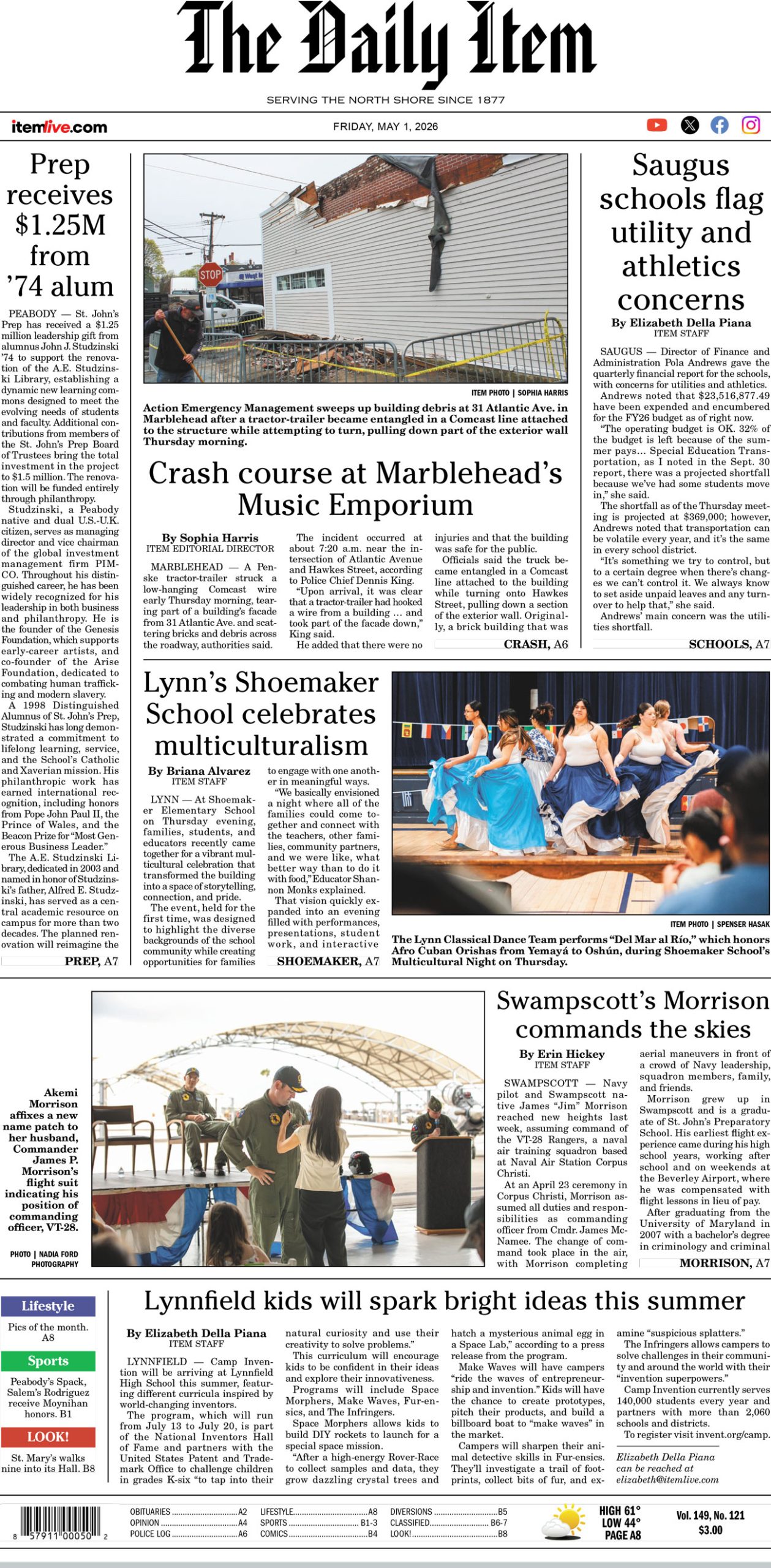 Today’s page 1: 5-1-26