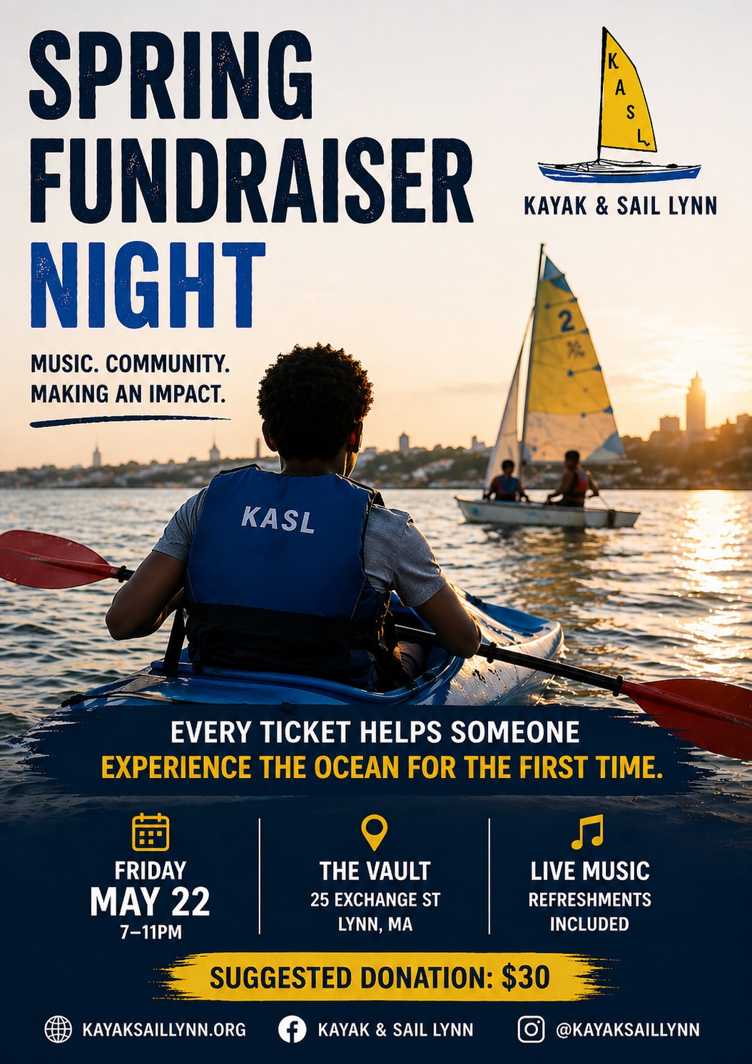 Kayak and Sail Spring Fundraiser