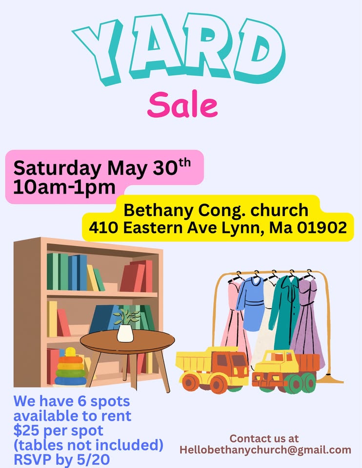 Yard sale May 30th