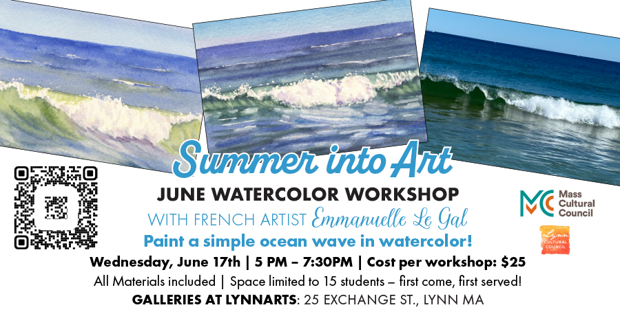 June Watercolor Workshop – Paint a wave!