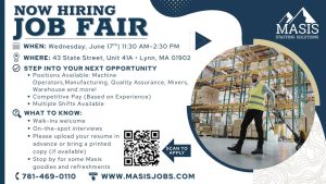 Job Fair – Lynn, MA- 11:30 AM – 2:30 PM