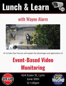 Lunch & Learn: Event-Based Video Monitoring with Wayne Alarm