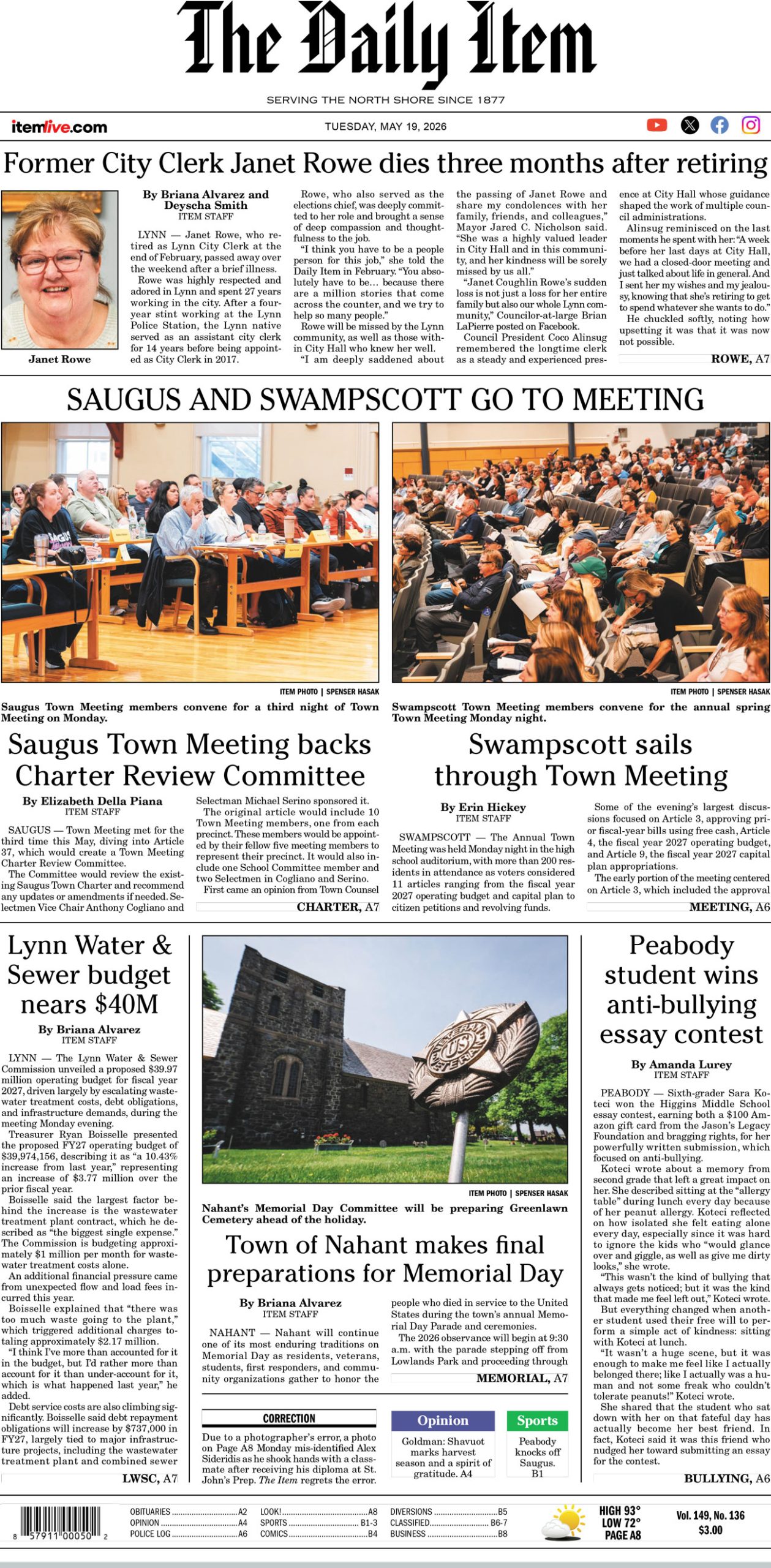 Today’s page 1: 5-19-26