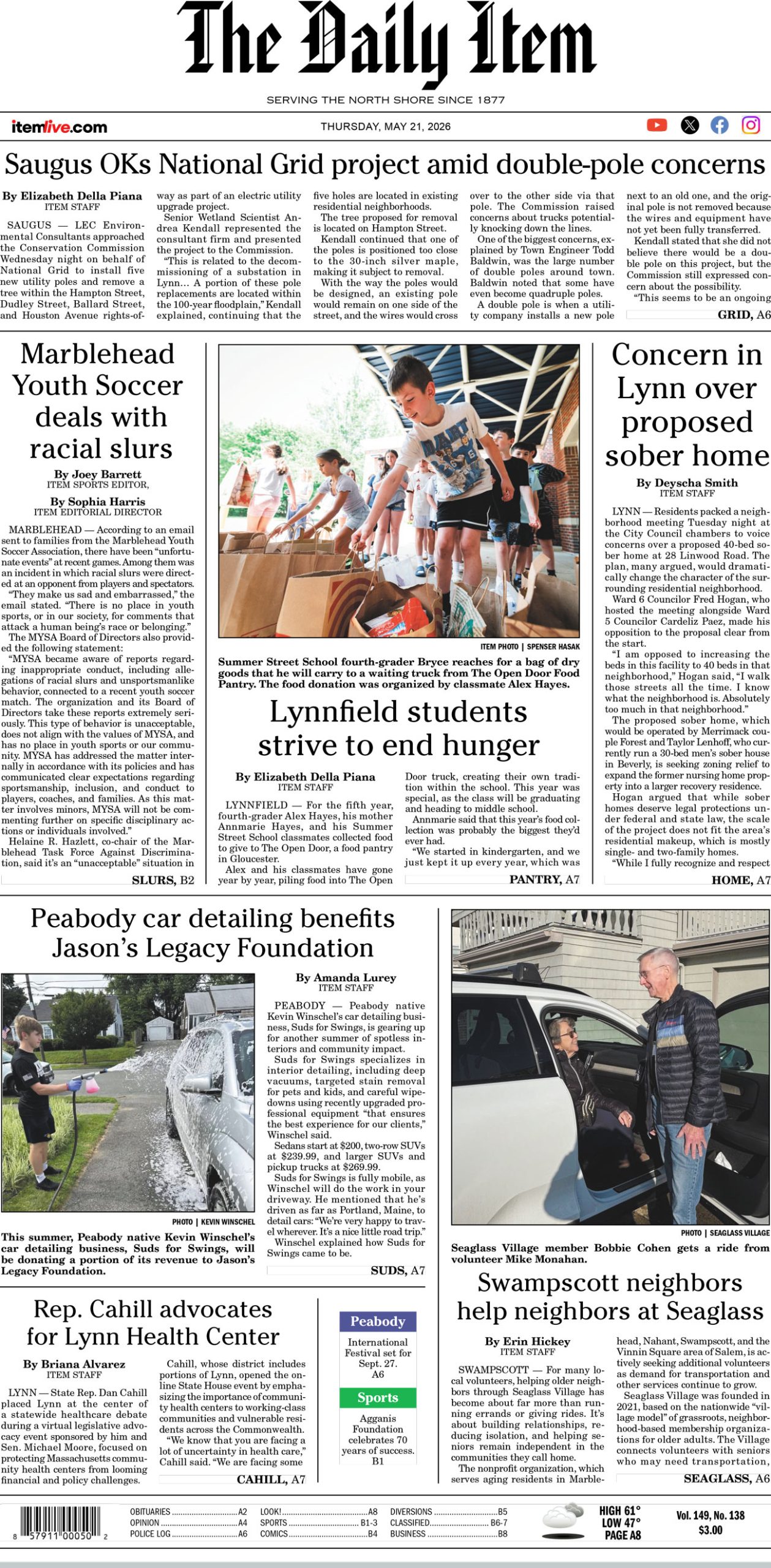 Today’s page 1: 5-21-25