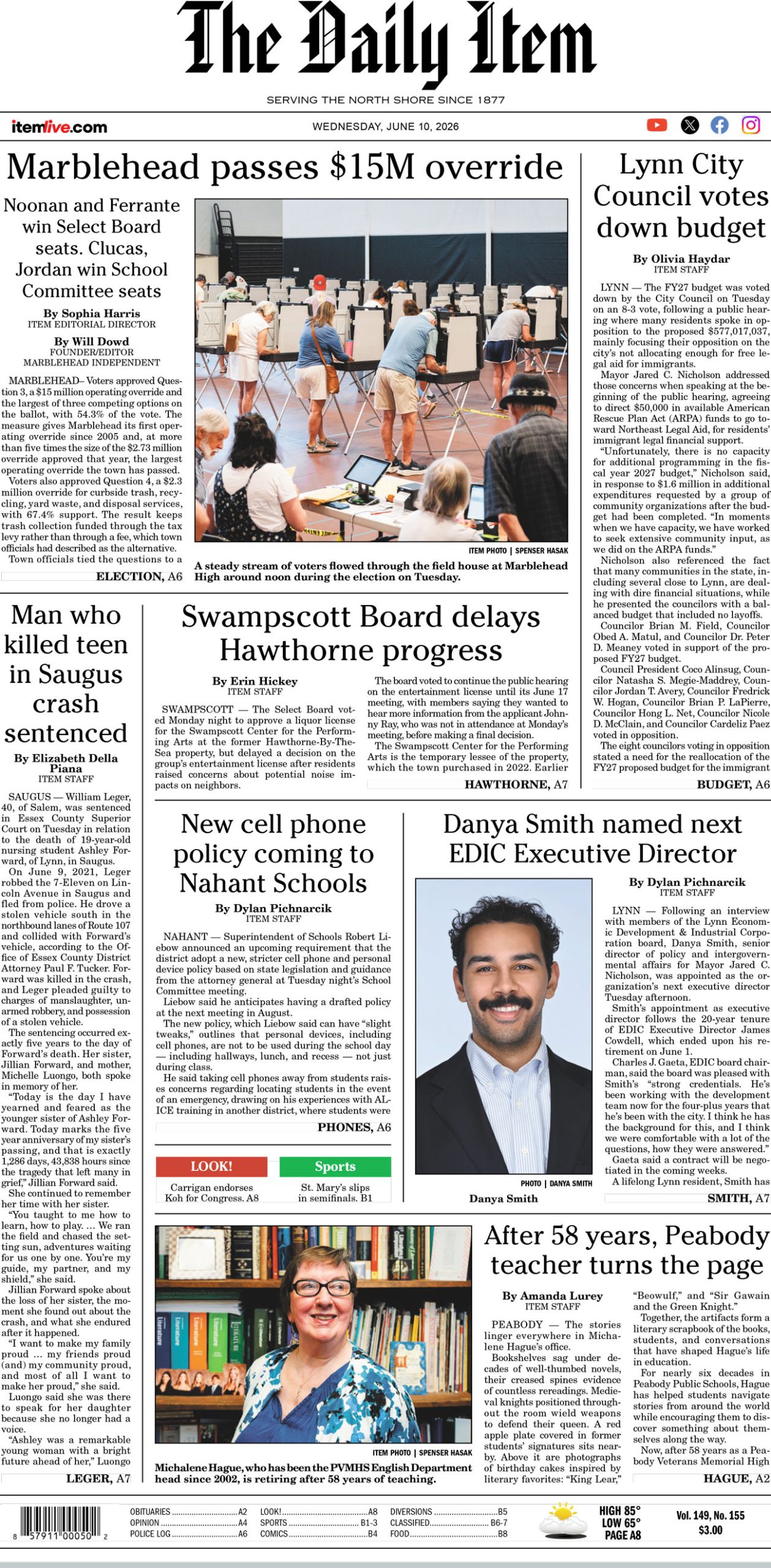 Today’s page 1: 6-10-26 Today’s page 1: 6-10-26