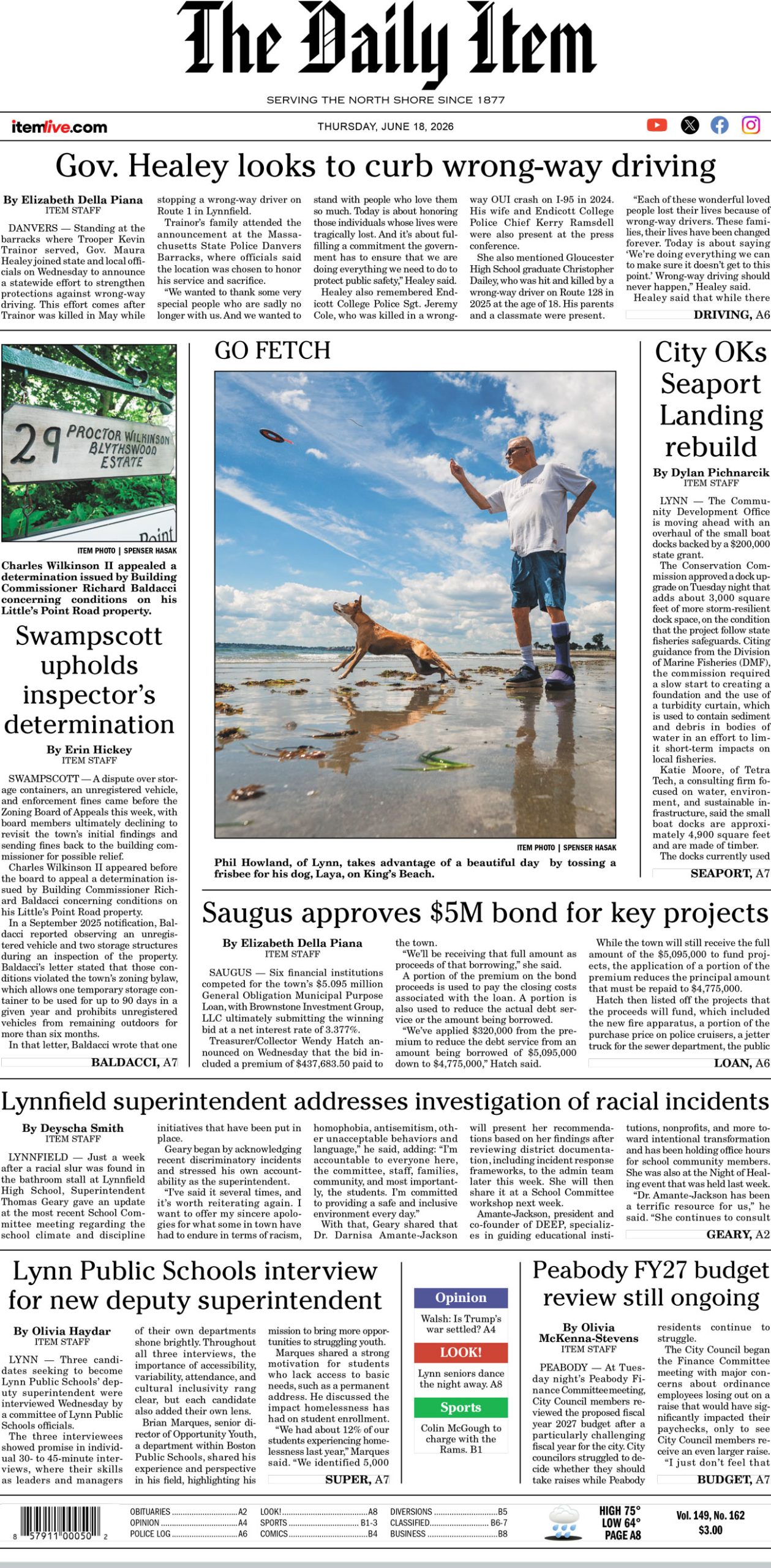 Today’s page 1: 6-18-26