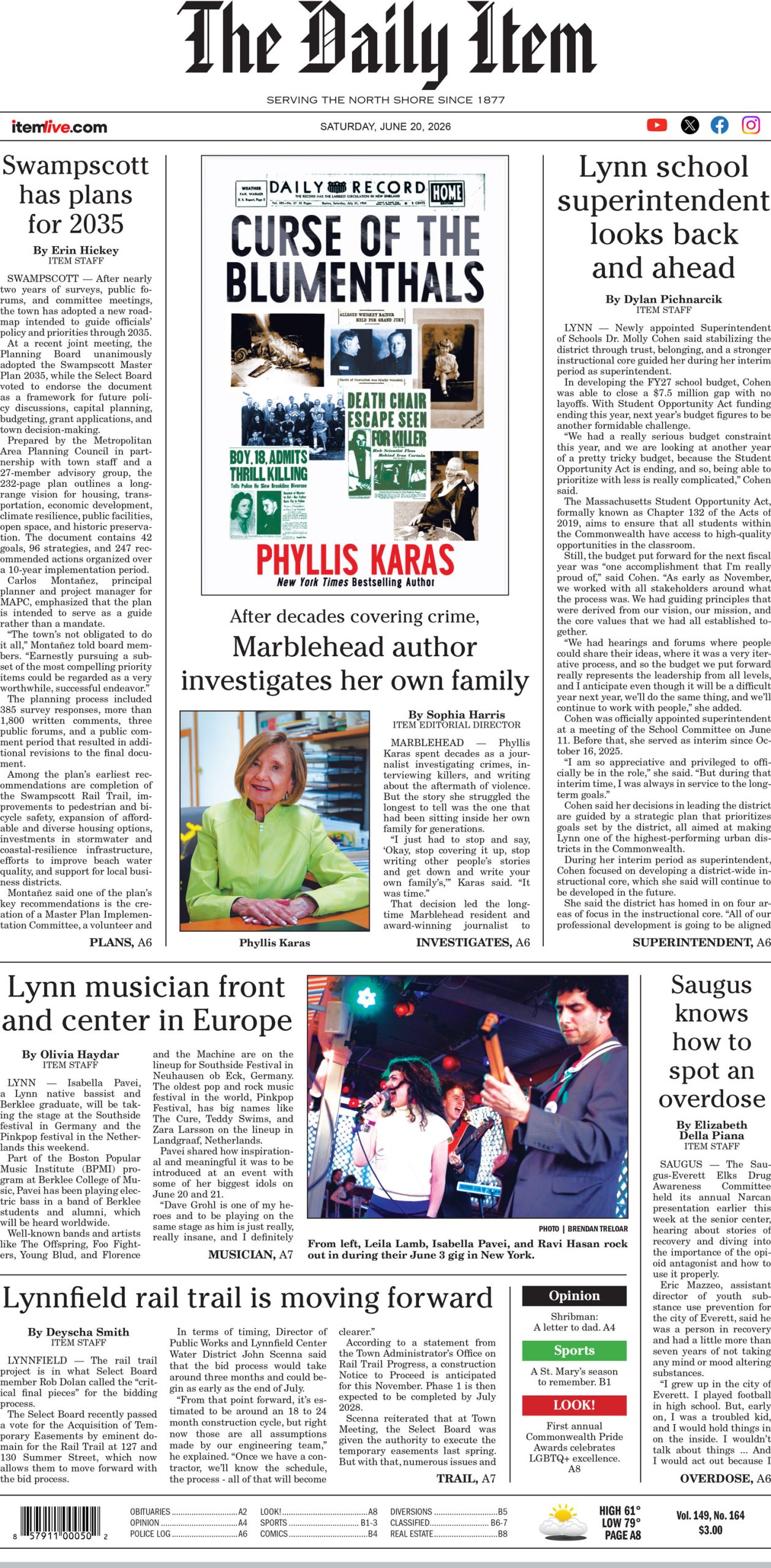 Today’s Page 1: June 20, 2026 Today’s Page 1: June 20, 2026