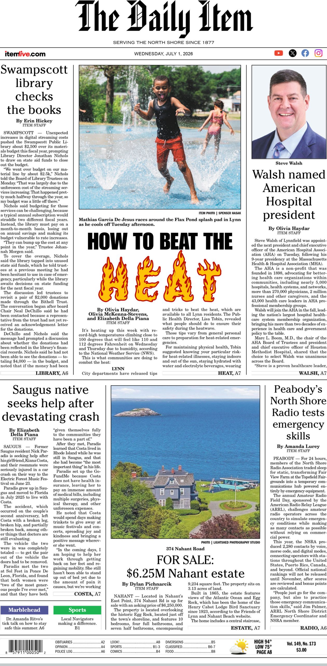 Today’s page 1: 7-1-26