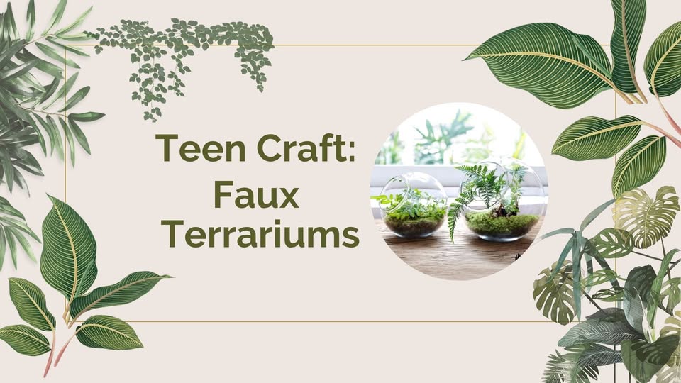 Teen Craft: Faux Terrariums
