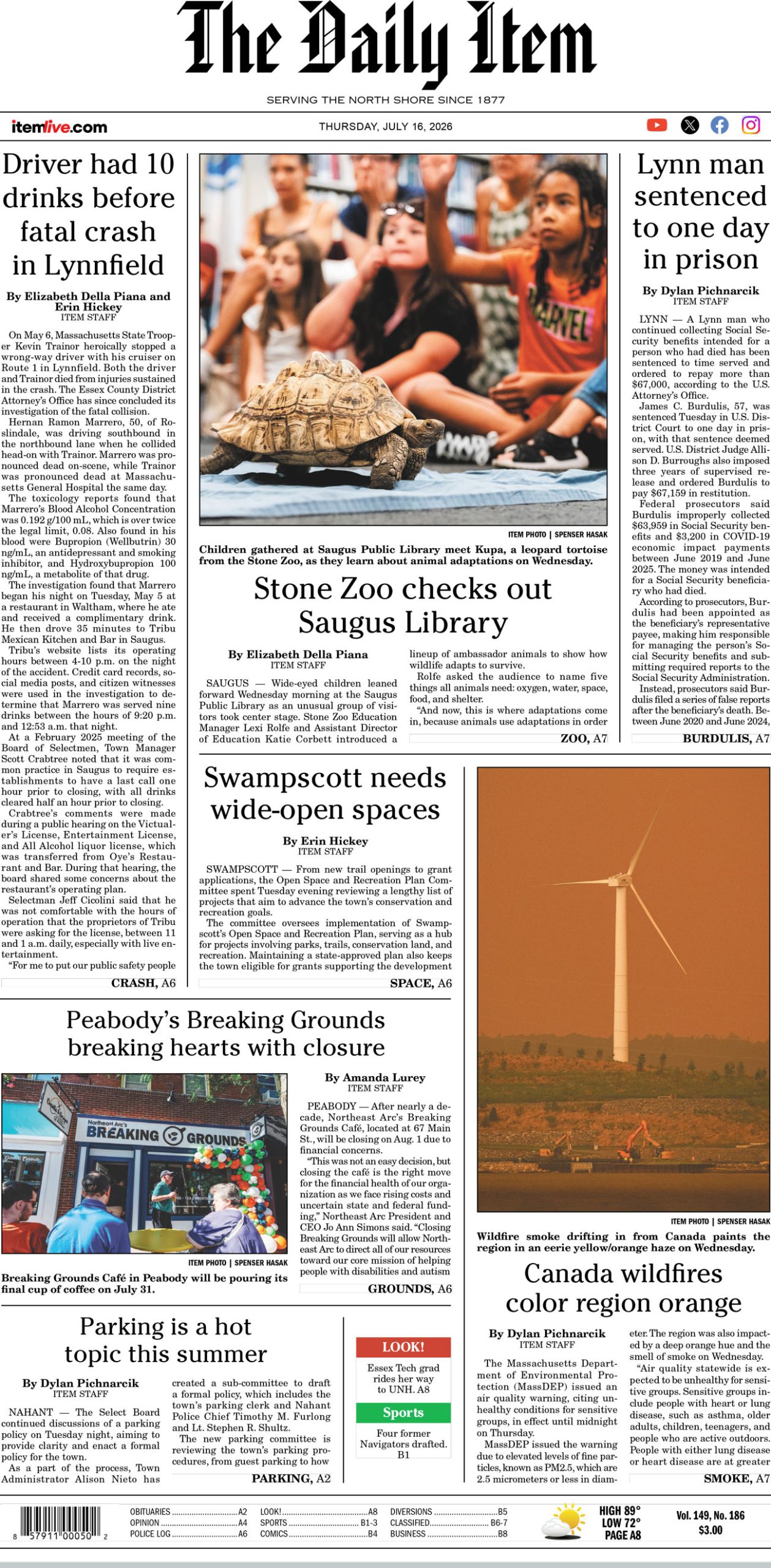 Today’s page 1: 7-16-26