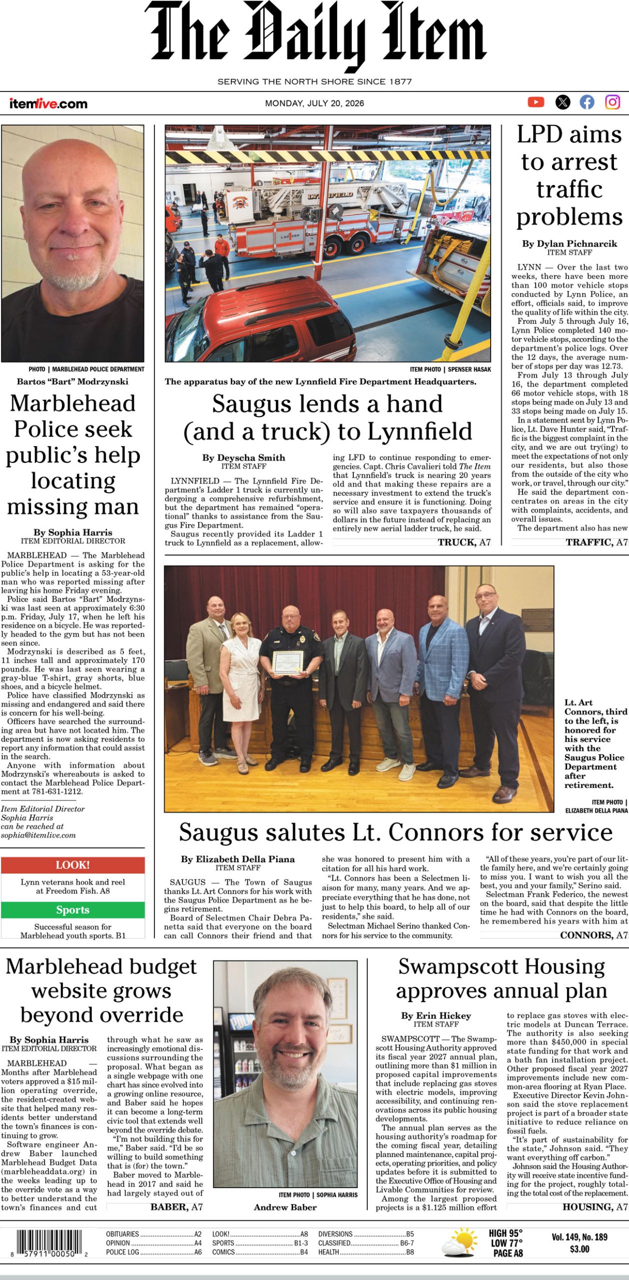 Today’s page 1: 7-20-26 Today’s page 1: 7-20-26