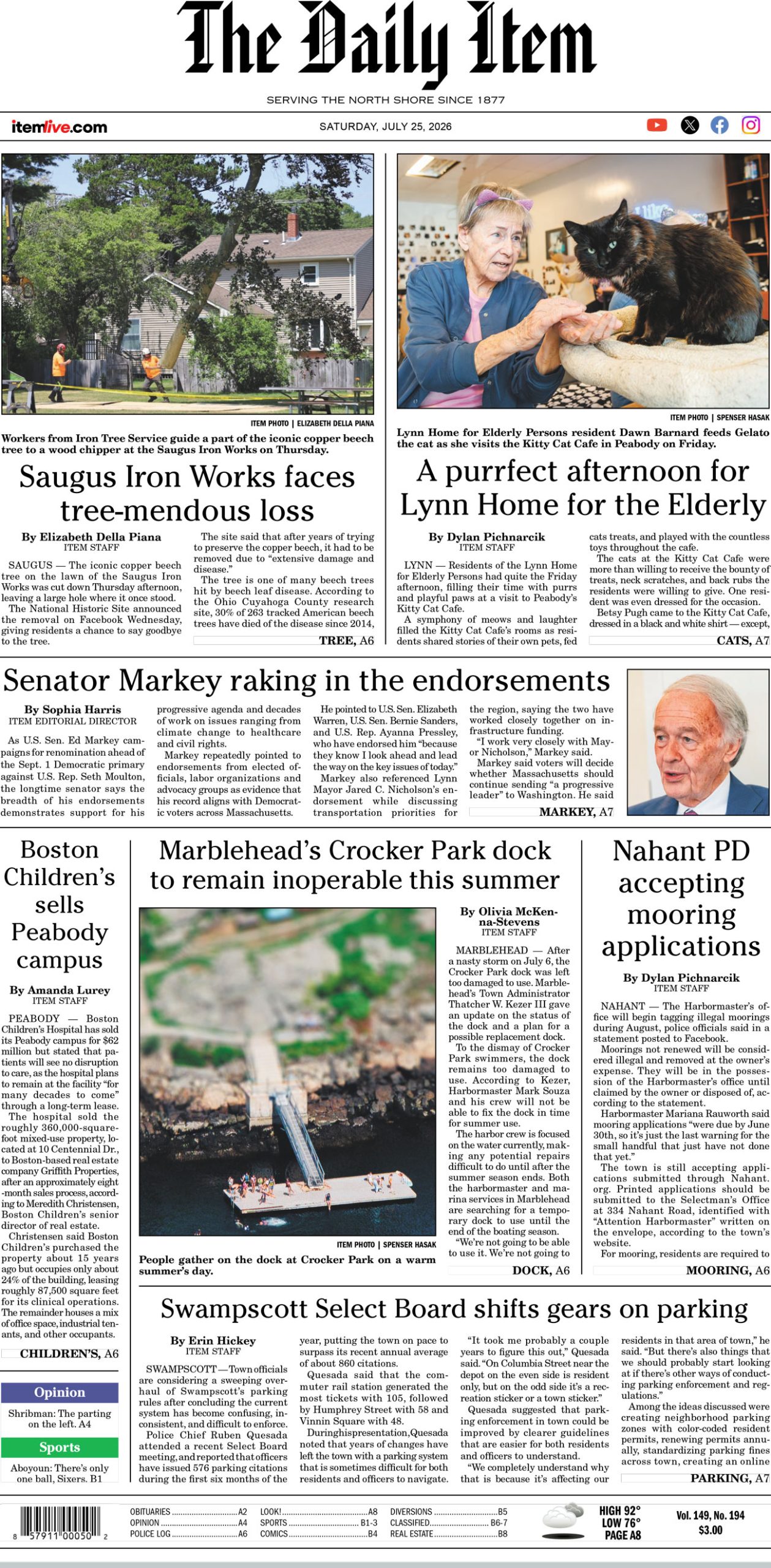 Today’s page 1: 7-25-26